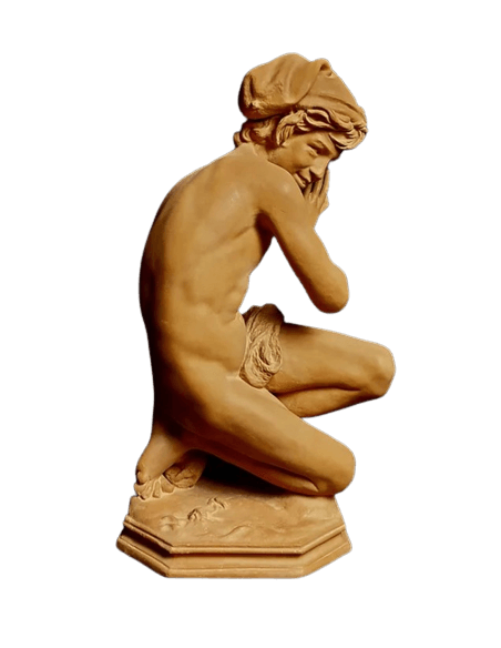 Estatua del Pescador a la Concha o Pescador Napolitano según Jean-Baptiste Carpeaux