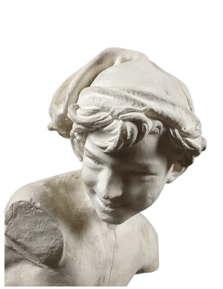 Estatua del Pescador a la Concha o Pescador Napolitano según Jean-Baptiste Carpeaux