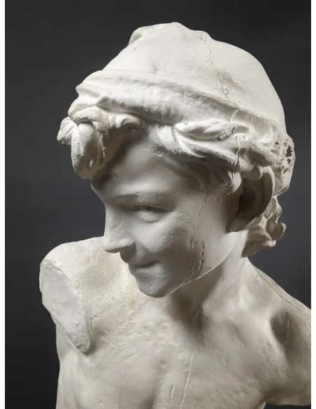 Estatua del Pescador a la Concha o Pescador Napolitano según Jean-Baptiste Carpeaux