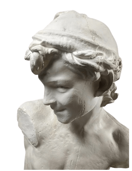 Estatua del Pescador a la Concha o Pescador Napolitano según Jean-Baptiste Carpeaux