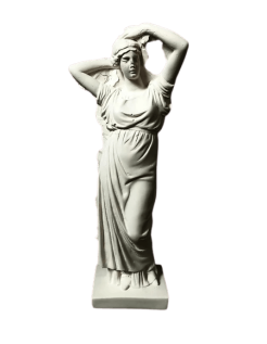 Estatua de mujer joven peinándose según Bertel Thorvaldsen