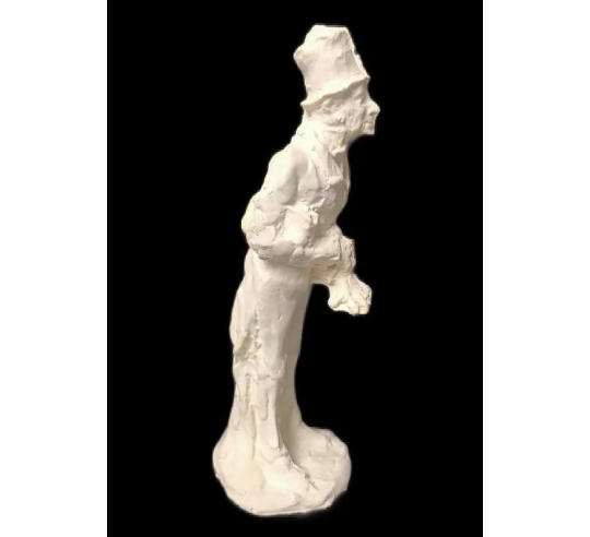 Statuette du huissier de justice d'après Honoré...