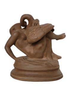 Statuette de Léda et le Cygne d'après Jean-Jacques Pradier