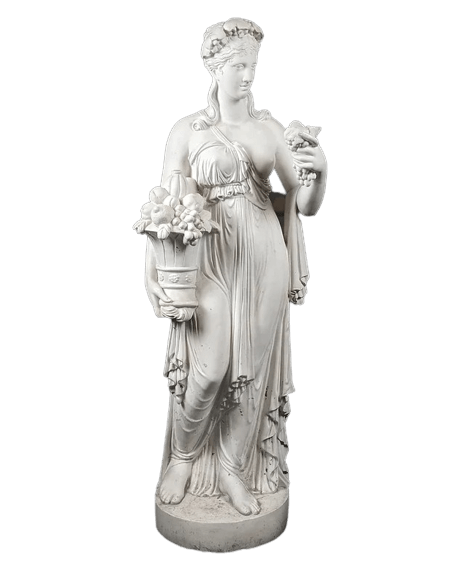 Statue Taille Réelle de la déesse de Pomone, déesse de l'Automne