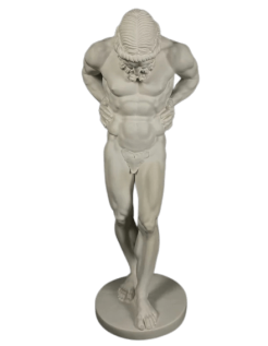 Statue of the giant Atlas carrying the celestial vault on...