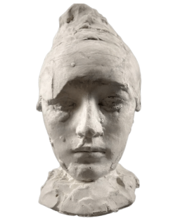 Bust of Camille Claudel, known as Camille au bonnet,...