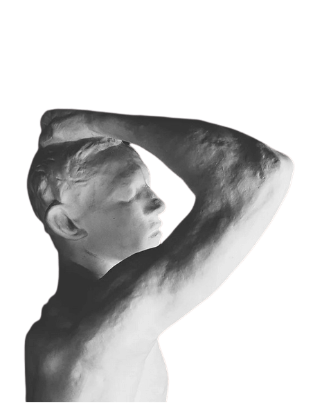 Estatua de la Edad de Bronce según Auguste Rodin