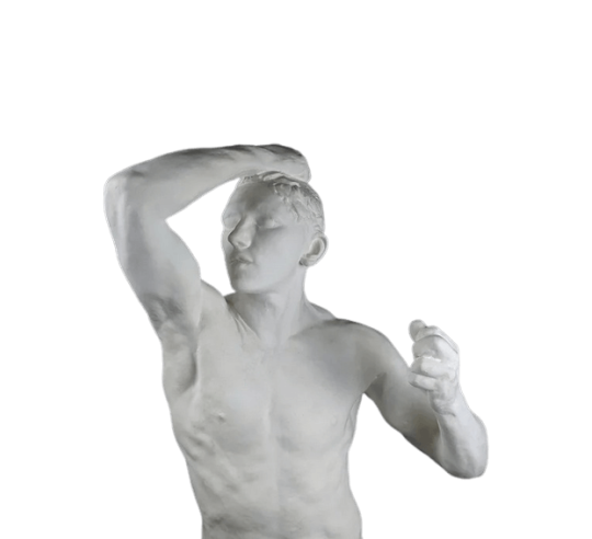 Estatua de la Edad de Bronce según Auguste Rodin