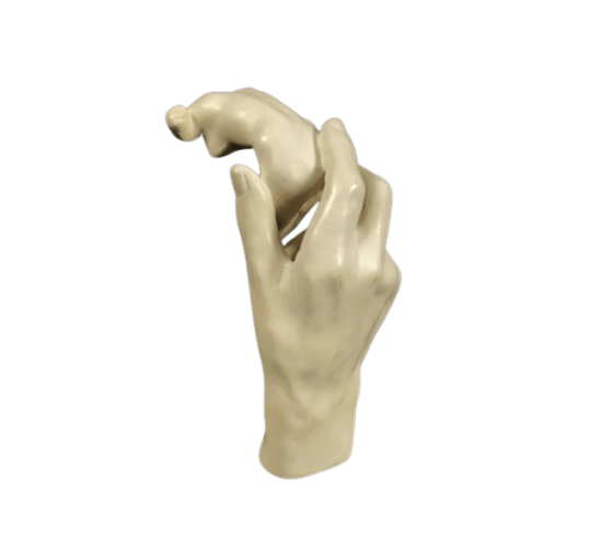 Sculpture of Rodin's Hand holding a female...