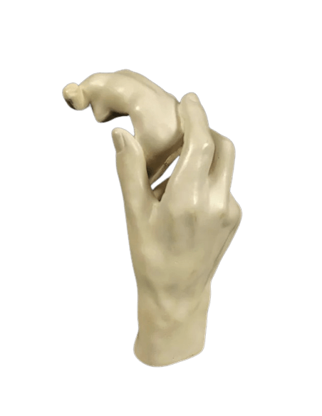 Sculpture of Rodin's Hand holding a female torso after Auguste Rodin
