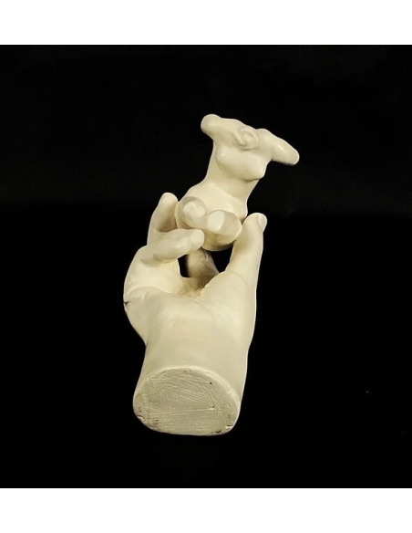 Sculpture of Rodin's Hand holding a female torso after Auguste Rodin