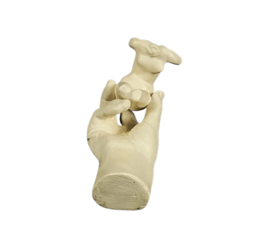 Sculpture of Rodin's Hand holding a female...