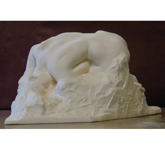 Sculpture The Danaid after Auguste Rodin