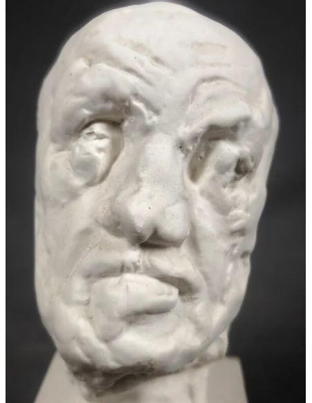 La máscara del hombre de la Nariz Rota segun Auguste Rodin