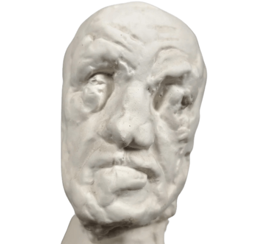 Petite tête de l'homme au nez cassé d'après...