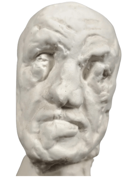 Little head of the Man with the Broken Nose after Auguste Rodin