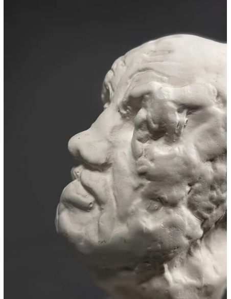 Petite tête de l'homme au nez cassé d'après Auguste Rodin