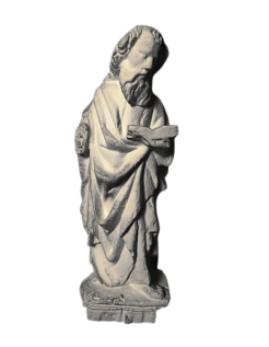 Statue d'Apotre tenant la Bible Collégiale Saint-Martin...