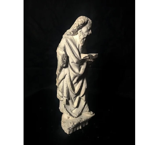 Statue d'Apotre tenant la Bible Collégiale...