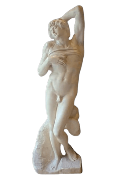 Statue of the Captive called The Dying Slave after Michelangelo.