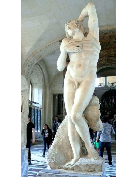 Statue of the Captive called The Dying Slave after Michelangelo.