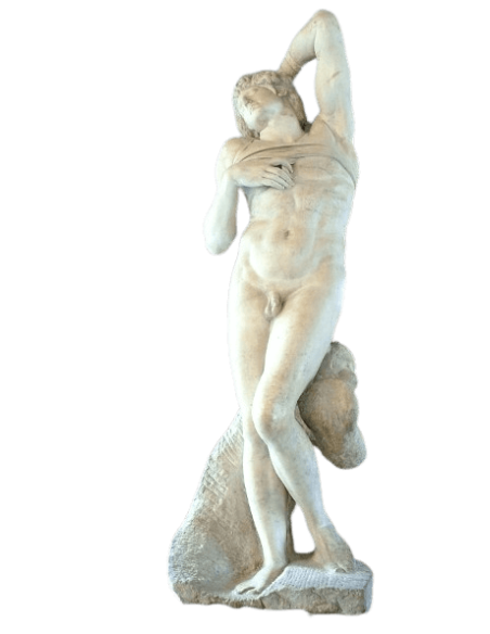 Statue of the Captive called The Dying Slave after Michelangelo.