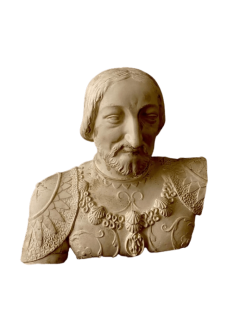 Bust of Francis I King of France in armour after...