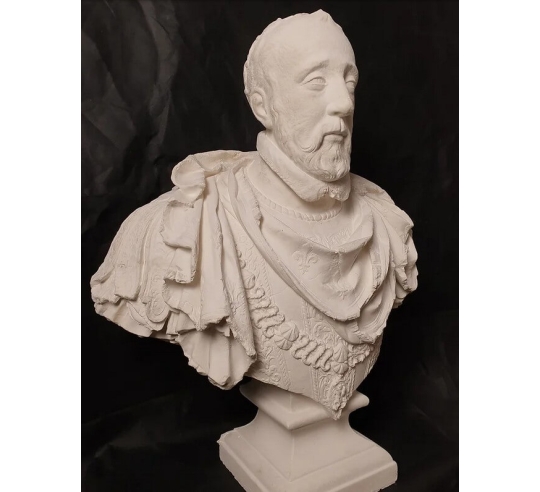 Busto de Enrique II, rey de Francia, según...