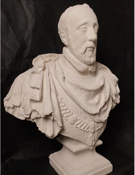 Busto de Enrique II, rey de Francia, según Germain Pilon