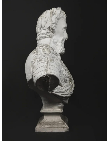 Bust of Henri IV king of France, head laureate, in cuirass and sash after Barthélémy Tremblay