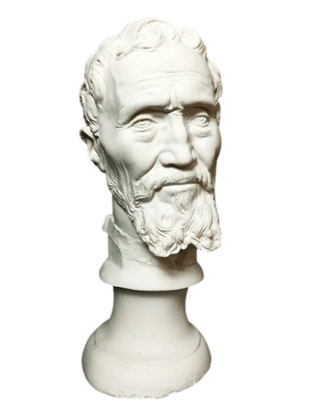 Busto de Miguel Ángel Buonarroti, conocido como Michelangelo, según Daniele Ricciarelli