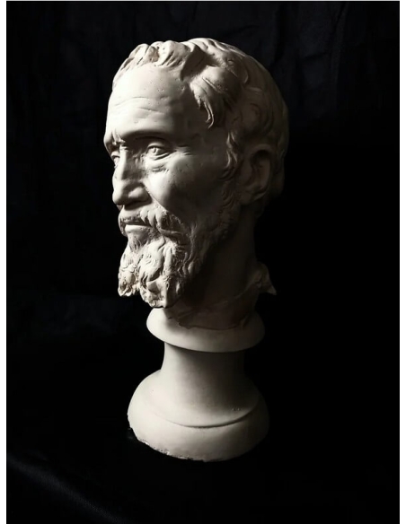 Bust of Michelangelo Buonarroti, known as Michelangelo, after Daniele Ricciarelli