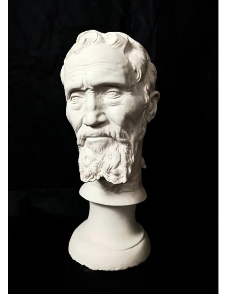 Busto de Miguel Ángel Buonarroti, conocido como Michelangelo, según Daniele Ricciarelli