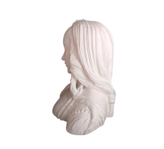 Bust of the Virgin on the pillar, Saint Galmier...