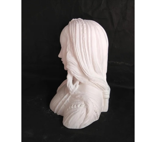 Bust of the Virgin on the pillar, Saint Galmier...