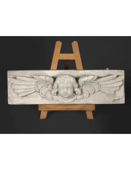 Bas-relief tête d'ange, style renaissance