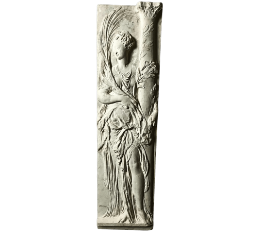 Bajorrelieve de Ángel portando la columna de la flagelación o La Fuerza según Germain-Pilon, iglesia del castillo de Anet.