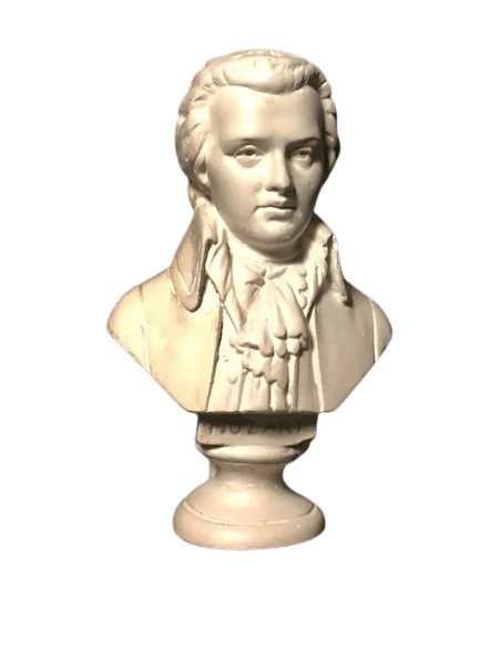 Classic Mozart Bust Statue Resin Figure Sculpture Mozart Head