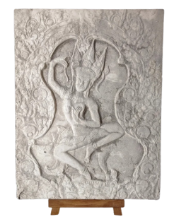 Bas-relief Apsara danseuse céleste, Art khmère