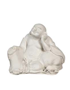 Estatuilla de Buda riendo sentado, símbolo de riqueza,...