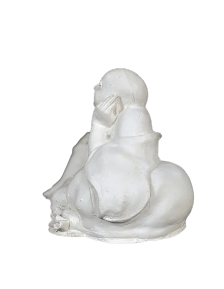 Estatuilla de Buda riendo sentado, símbolo de riqueza, Arte Chino