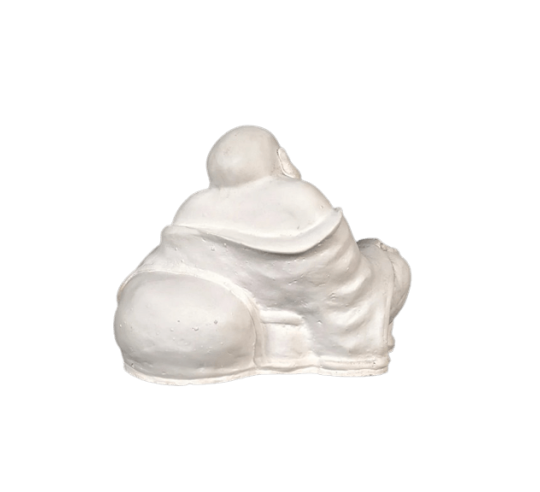 Estatuilla de Buda riendo sentado, símbolo de...