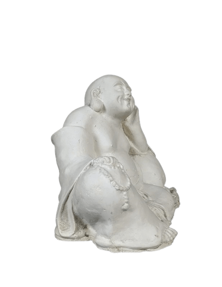 Estatuilla de Buda riendo sentado, símbolo de riqueza, Arte Chino