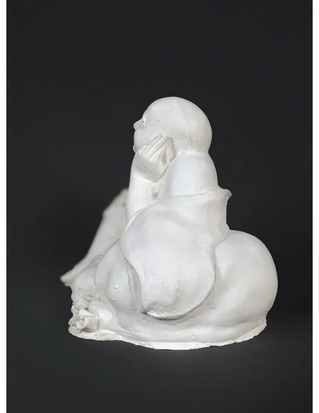 Estatuilla de Buda riendo sentado, símbolo de riqueza, Arte Chino