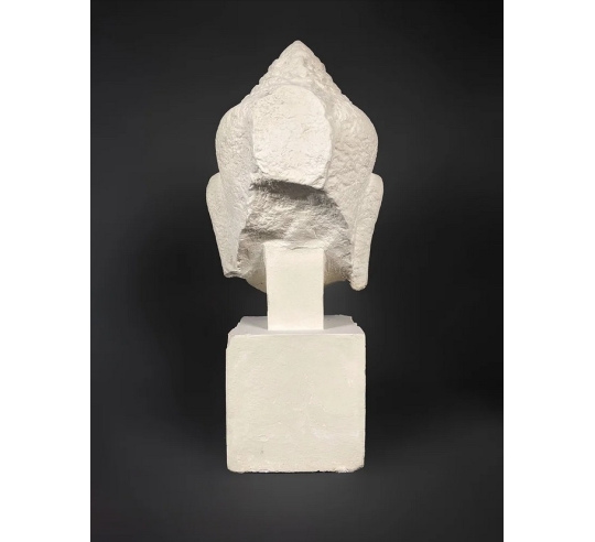 Cabeza de Buda estilo Bayón, Arte Jemer