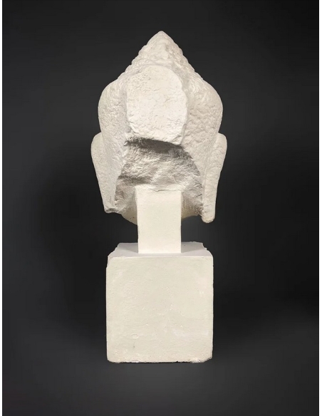 Cabeza de Buda estilo Bayón, Arte Jemer