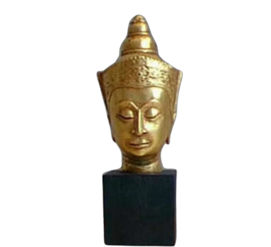 Buddha head Jambupati crowned, Khmer Art