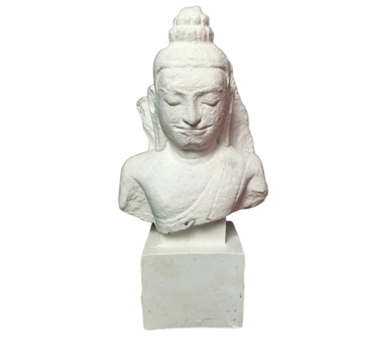 Tête de Bouddha protégé par le Naga, Art Khmer