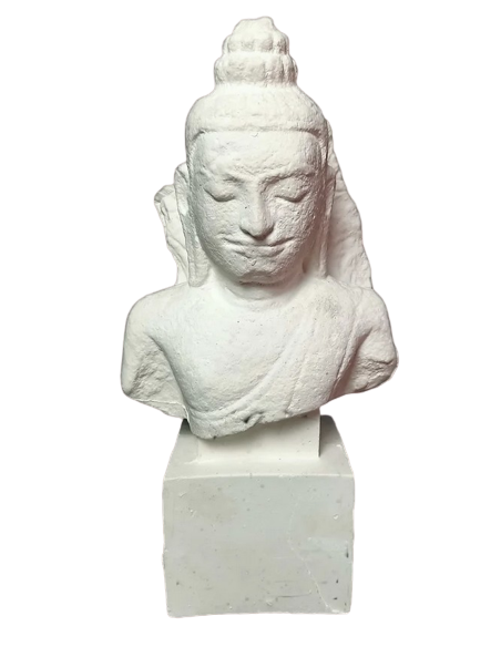 Tête de Bouddha protégé par le Naga, Art Khmer