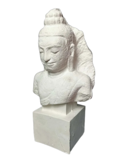 Tête de Bouddha protégé par le Naga, Art Khmer